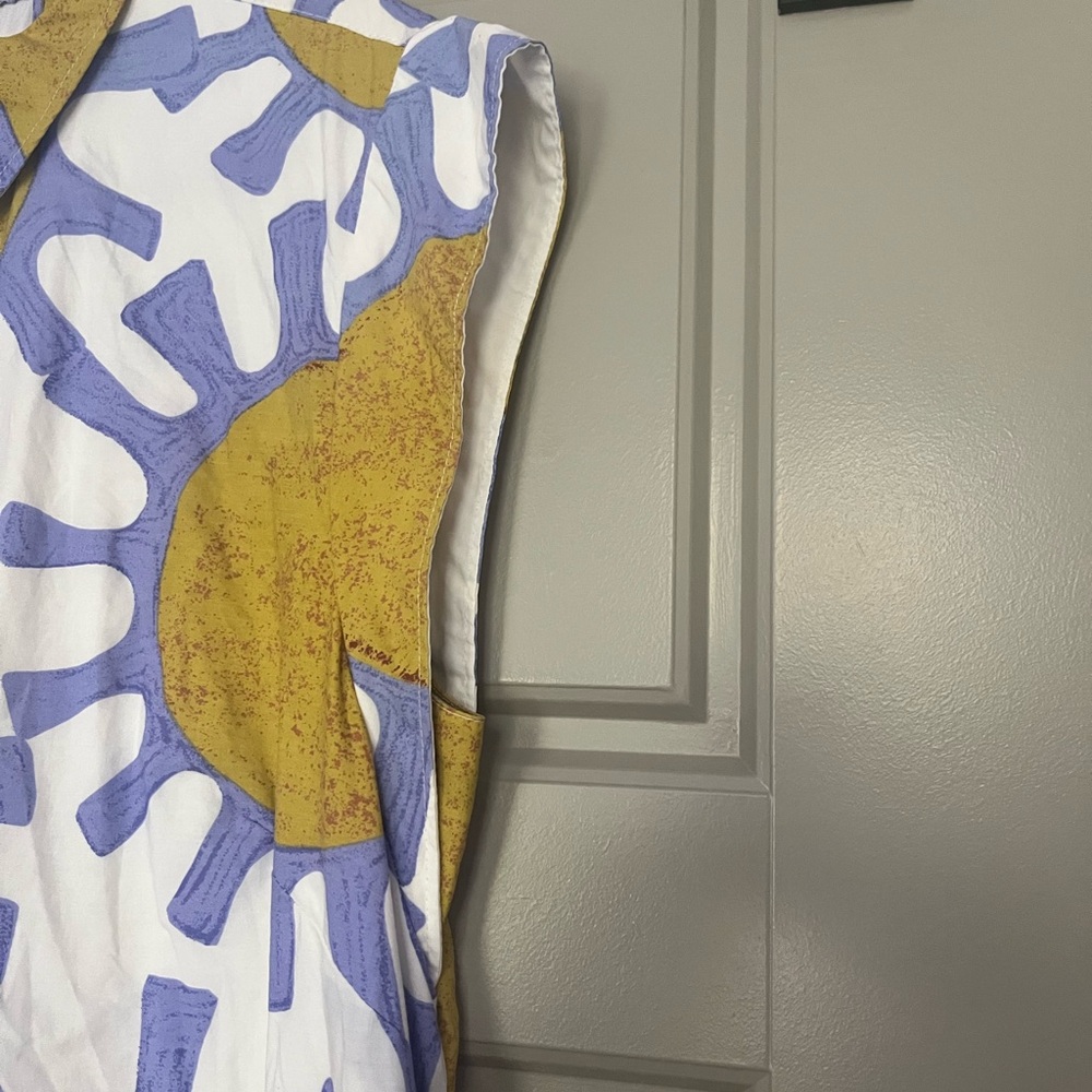 Anthropologie Maeve Sunburst Collar Blouse - Picture 4 of 5